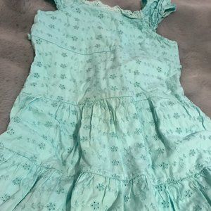 Lullah bette kidsize M(6/7)dress teal.